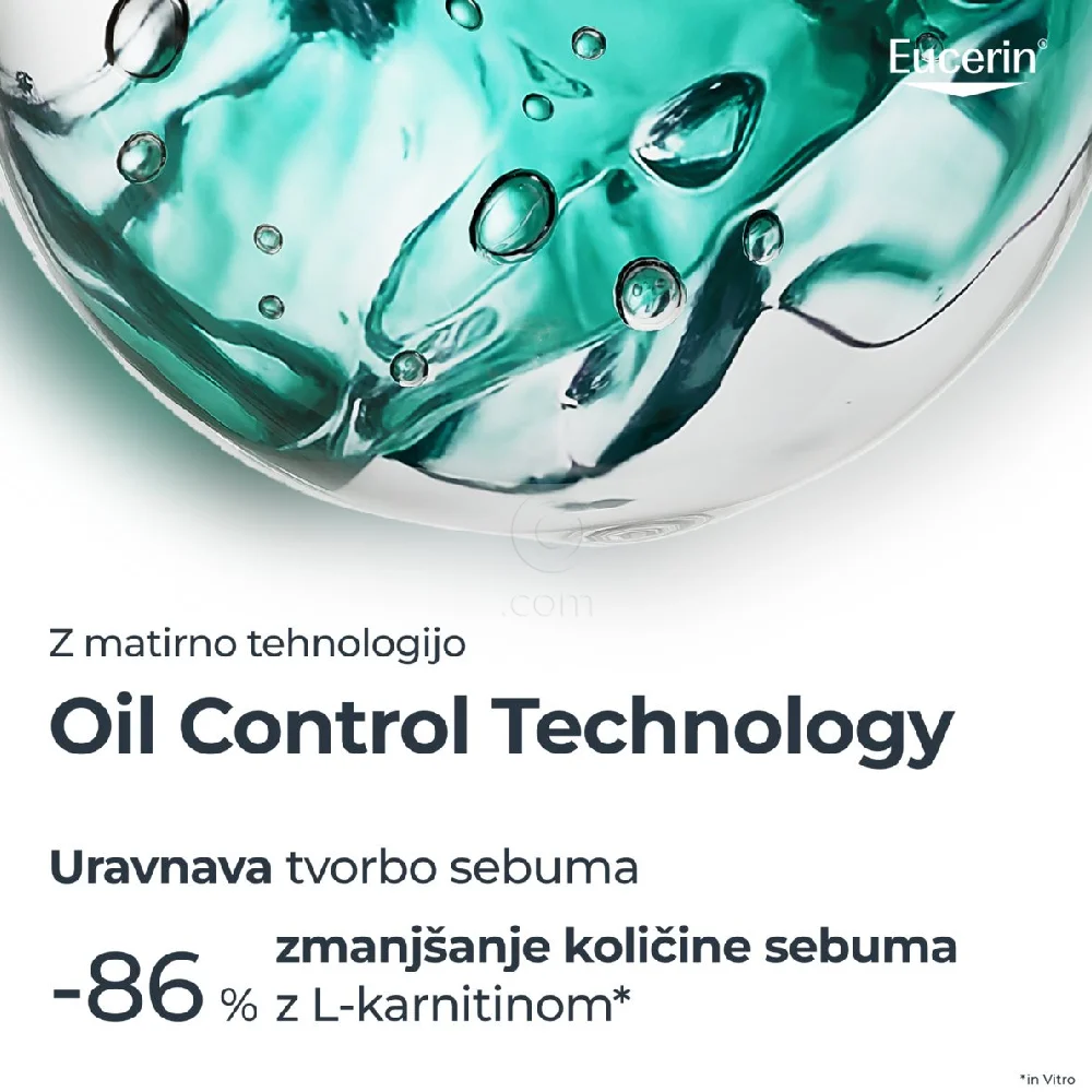  Eucerin Sun Oil Control Dry Touch, obarvan kremni gel za zaščito obraza pred soncem - light - ZF50+ (50 ml)